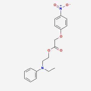 molecular formula C18H20N2O5 B14743707 2-(N-ethylanilino)ethyl 2-(4-nitrophenoxy)acetate CAS No. 5427-94-1