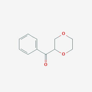 molecular formula C11H12O3 B14743731 1,4-Dioxan-2-yl(phenyl)methanone CAS No. 5397-44-4