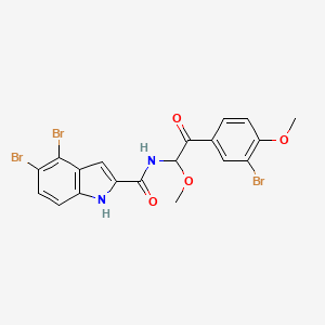molecular formula C19H15Br3N2O4 B1474375 Aspidostomide D CAS No. 1610046-63-3