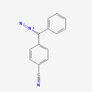 molecular formula C14H9N3 B14743890 4-[Diazo(phenyl)methyl]benzonitrile CAS No. 838-14-2