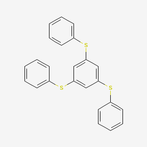 molecular formula C24H18S3 B14743936 1,3,5-Tris(phenylsulfanyl)benzene CAS No. 3379-62-2