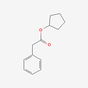molecular formula C13H16O2 B14743938 Cyclopentyl phenylacetate CAS No. 5420-99-5