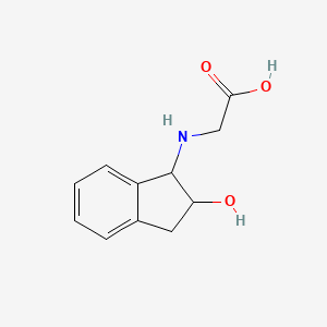molecular formula C11H13NO3 B14743953 n-(2-Hydroxy-2,3-dihydro-1h-inden-1-yl)glycine CAS No. 778-77-8