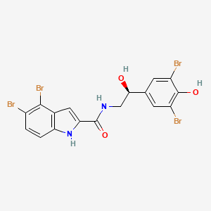 molecular formula C17H12Br4N2O3 B1474400 Aspidostomide B CAS No. 1610046-61-1