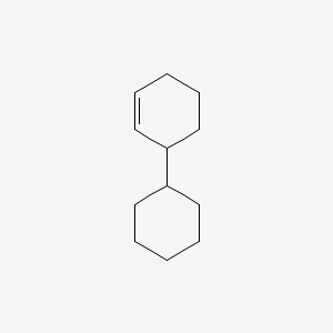 molecular formula C12H20 B14744017 Cyclohexene,3-cyclohexyl- CAS No. 1808-09-9