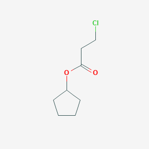 molecular formula C8H13ClO2 B14744057 Cyclopentyl 3-chloropropanoate CAS No. 6282-82-2