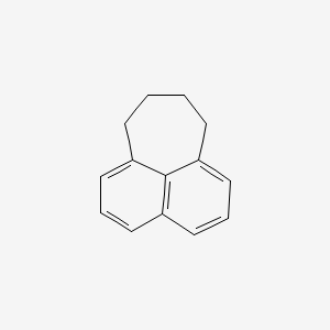 molecular formula C14H14 B14744061 7,8,9,10-Tetrahydrocyclohepta[de]naphthalene CAS No. 208-20-8
