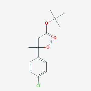molecular formula C14H19ClO3 B14744091 Tert-butyl 3-(4-chlorophenyl)-3-hydroxybutanoate CAS No. 5292-16-0