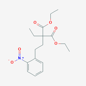 molecular formula C17H23NO6 B14744102 Diethyl ethyl[2-(2-nitrophenyl)ethyl]propanedioate CAS No. 5345-28-8