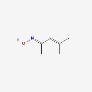 molecular formula C6H11NO B14744112 3-Penten-2-one, 4-methyl-, oxime CAS No. 2158-24-9