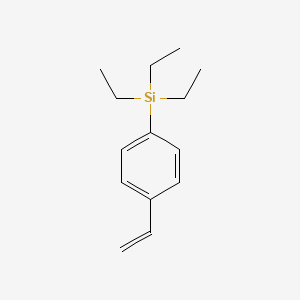 molecular formula C14H22Si B14744135 p-Triethylsilylstyrene 
