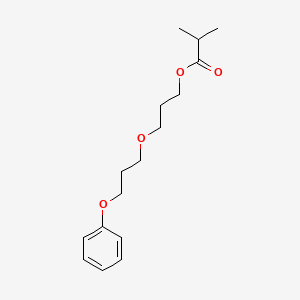 molecular formula C16H24O4 B14744206 3-(3-Phenoxypropoxy)propyl 2-methylpropanoate CAS No. 6290-47-7