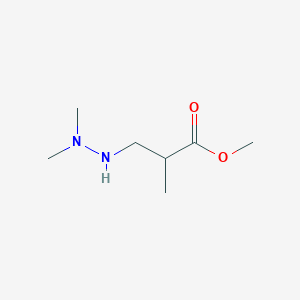 molecular formula C7H16N2O2 B14744239 Methyl 3-(2,2-dimethylhydrazinyl)-2-methylpropanoate CAS No. 4748-99-6