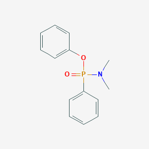 molecular formula C14H16NO2P B14744253 Phenyl N,N-dimethyl-P-phenylphosphonamidate CAS No. 5467-93-6