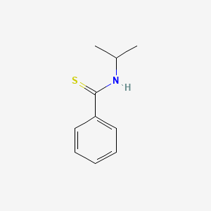 molecular formula C10H13NS B14744274 Benzenecarbothioamide, N-(1-methylethyl)- CAS No. 5310-15-6