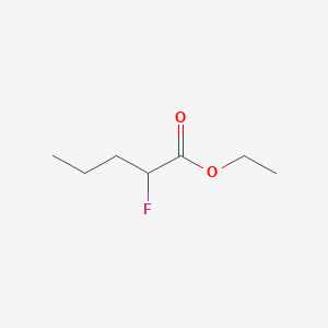 molecular formula C7H13FO2 B14744288 Ethyl 2-fluoropentanoate CAS No. 816-26-2