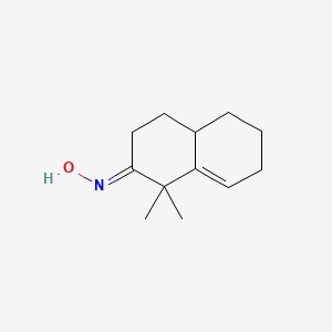 molecular formula C12H19NO B14744352 (NE)-N-(1,1-dimethyl-3,4,4a,5,6,7-hexahydronaphthalen-2-ylidene)hydroxylamine CAS No. 5164-40-9