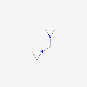 molecular formula C5H10N2 B14744378 1,1'-Methanediyldiaziridine CAS No. 1487-19-0