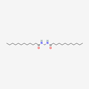 molecular formula C25H50N2O2 B14744423 Dodecanamide, N,N'-methylenebis- CAS No. 5136-45-8