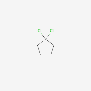 molecular formula C5H6Cl2 B14744444 Cyclopentene, 4,4-dichloro- CAS No. 5296-48-0