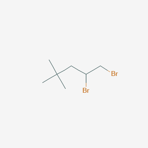 molecular formula C7H14Br2 B14744475 1,2-Dibromo-4,4-dimethylpentane CAS No. 6300-00-1