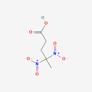 molecular formula C5H8N2O6 B14744512 4,4-Dinitropentanoic acid CAS No. 5029-31-2