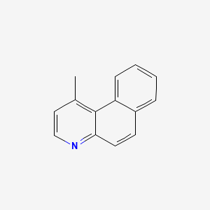 molecular formula C14H11N B14744555 Benzo(f)quinoline, 1-methyl- CAS No. 604-49-9