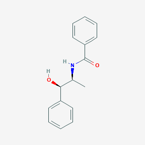 molecular formula C16H17NO2 B14744571 N-[(1R,2S)-1-hydroxy-1-phenylpropan-2-yl]benzamide CAS No. 5267-71-0