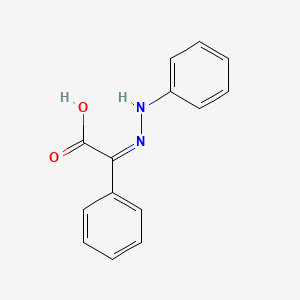 molecular formula C14H12N2O2 B14744612 Phenylglyoxylic acid, phenylhydrazone CAS No. 728-95-0