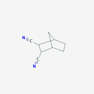 molecular formula C9H10N2 B14744645 Bicyclo[2.2.1]heptane-2,3-dicarbonitrile CAS No. 6295-85-8