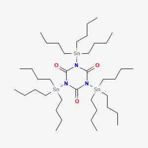 molecular formula C39H81N3O3Sn3 B14744668 (2,4,6-Trioxo-s-triazinetriyl)tris(tributylstannane) CAS No. 752-58-9