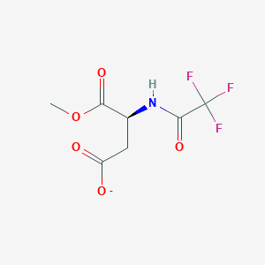 molecular formula C7H7F3NO5- B14744688 (3S)-4-Methoxy-4-oxo-3-(2,2,2-trifluoroacetamido)butanoate CAS No. 657-19-2
