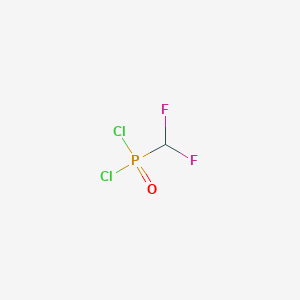 molecular formula CHCl2F2OP B14744739 (Difluoromethyl)phosphonic dichloride CAS No. 1554-44-5