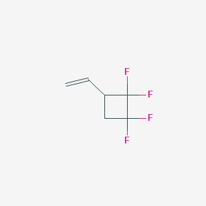 molecular formula C6H6F4 B14744842 1,1,2,2-Tetrafluoro-3-vinylcyclobutane CAS No. 356-77-4
