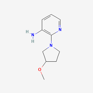 molecular formula C10H15N3O B1474491 2-(3-Methoxypyrrolidin-1-yl)pyridin-3-amine CAS No. 1691077-01-6