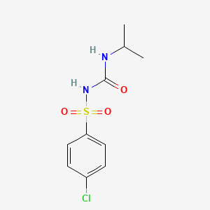 molecular formula C10H13ClN2O3S B14744935 1-(4-Chlorophenyl)sulfonyl-3-propan-2-ylurea CAS No. 2281-78-9
