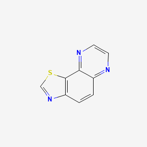 molecular formula C9H5N3S B14744940 [1,3]Thiazolo[5,4-F]quinoxaline CAS No. 234-57-1