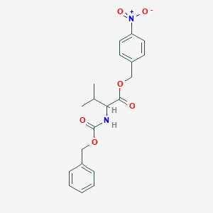 molecular formula C20H22N2O6 B14744969 (4-Nitrophenyl)methyl 3-methyl-2-(phenylmethoxycarbonylamino)butanoate CAS No. 5276-76-6