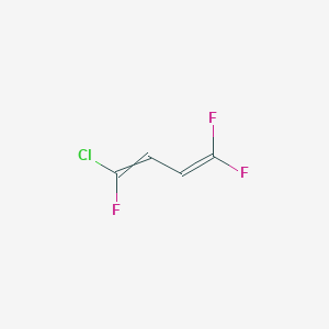 molecular formula C4H2ClF3 B14744997 1-Chloro-1,4,4-trifluorobuta-1,3-diene CAS No. 764-14-7