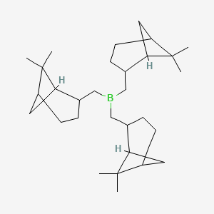 molecular formula C30H51B B14745026 Tris[(6,6-dimethylbicyclo[3.1.1]heptan-2-yl)methyl]borane CAS No. 1107-40-0