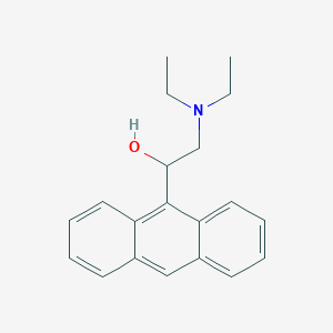 molecular formula C20H23NO B14745045 1-Anthracen-9-yl-2-(diethylamino)ethanol CAS No. 6297-86-5