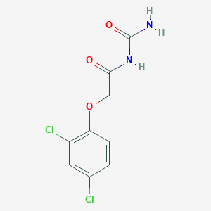 molecular formula C9H8Cl2N2O3 B14745061 N-carbamoyl-2-(2,4-dichlorophenoxy)acetamide CAS No. 5205-43-6