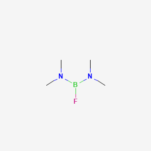 molecular formula C4H12BFN2 B14745081 Boranediamine, 1-fluoro-N,N,N',N'-tetramethyl- CAS No. 383-90-4