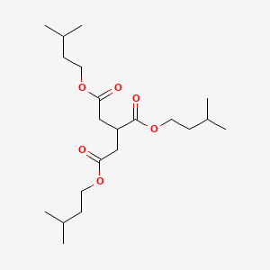 molecular formula C21H38O6 B14745235 Tris(3-methylbutyl) propane-1,2,3-tricarboxylate CAS No. 5333-56-2