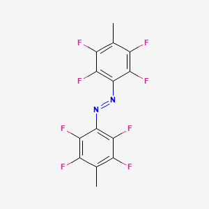 molecular formula C14H6F8N2 B14745282 Azobenzene, 2,2',3,3',5,5',6,6'-octafluoro-4,4'-dimethyl- CAS No. 2392-43-0