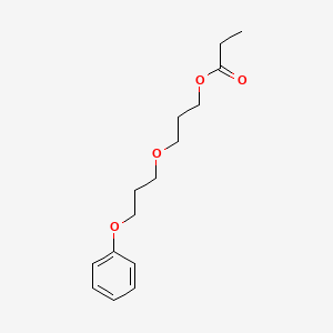 molecular formula C15H22O4 B14745321 3-(3-Phenoxypropoxy)propyl propanoate CAS No. 6290-40-0