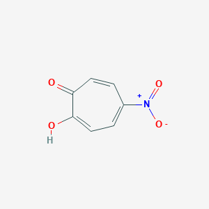 molecular formula C7H5NO4 B14745355 2-Hydroxy-5-nitrocyclohepta-2,4,6-trien-1-one CAS No. 3084-13-7