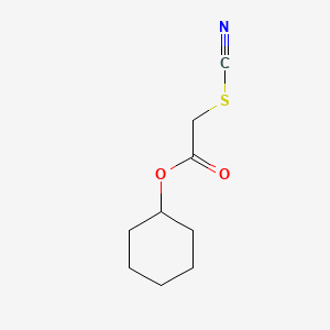 molecular formula C9H13NO2S B14745365 Acetic acid, thiocyanato-, cyclohexyl ester CAS No. 5349-27-9