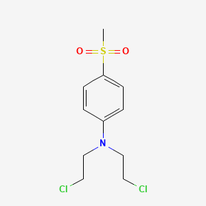 molecular formula C11H15Cl2NO2S B14745409 N,N-Bis(2-chloroethyl)-4-methylsulfonylaniline CAS No. 1669-15-4