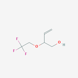 molecular formula C6H9F3O2 B14745421 2-(2,2,2-Trifluoroethoxy)but-3-en-1-ol CAS No. 659-51-8